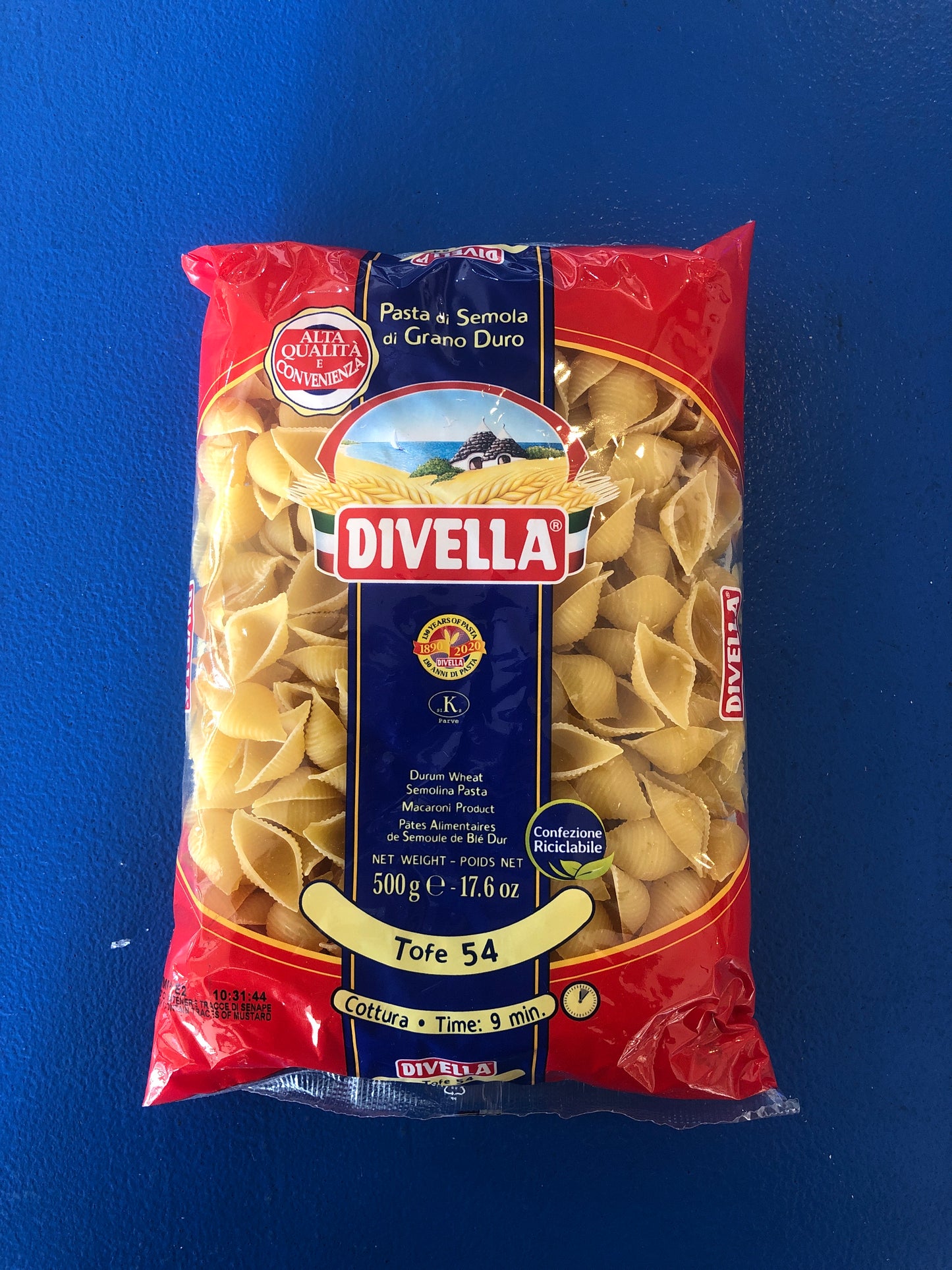 Divella Tofe No 54 (Shells) 500g