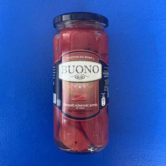 Buono Roasted Red Peppers in brine