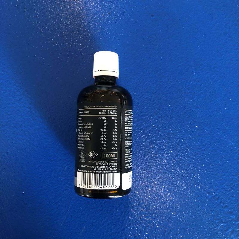 Crede Natural Nutrition Oils - Black Cumin