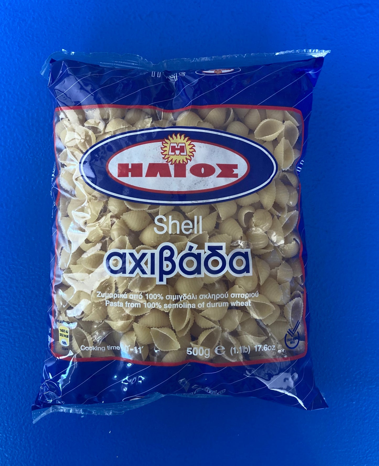 Helios Shell Axivada Pasta (500g)